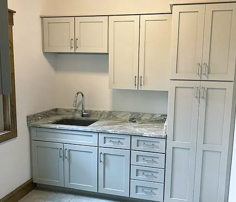 Rice Furniture & Design Center | custom built white cabinets and drawers for kitchen or laundry room Rice Furniture & Design Center | custom built white cabinets and drawers for kitchen or laundry room