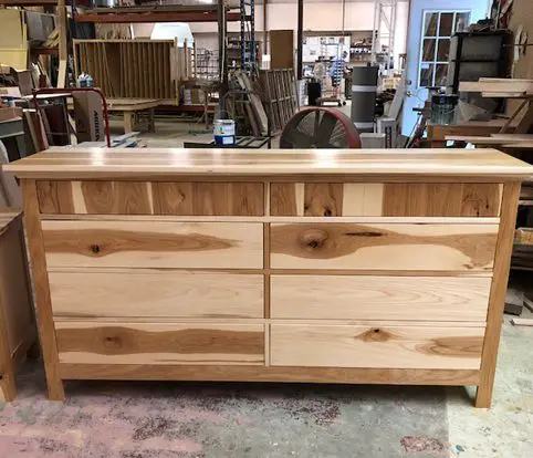 Rice Furniture & Design Center | custom designed dresser in light wood in the design center workshop Rice Furniture & Design Center | custom designed dresser in light wood in the design center workshop
