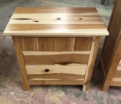Rice Furniture & Design Center | unique custom designed night stand for bedroom or living room with variations of dark and light wood Rice Furniture & Design Center | unique custom designed night stand for bedroom or living room with variations of dark and light wood